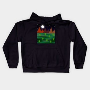 Minimalist landscape Kids Hoodie